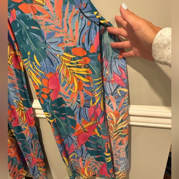 Women's Kona Sol Hawaiian Beaxh Cover Up Wide Leg Pants - Size Small NWOT - Picture 5 of 12